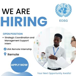 Remote US Strategic Coordination and Management Support Intern