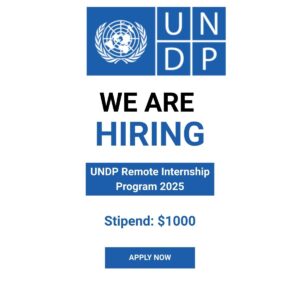 UNDP Remote Internship Program 2025