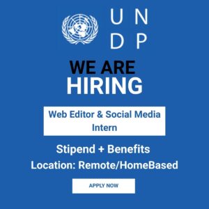 Web Editor & Social Media Intern